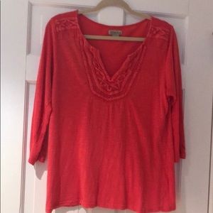 Lucky Brand Red Top